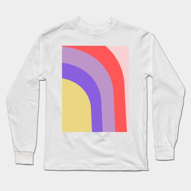 Boho rainbow pattern Long Sleeve T-Shirt by Word and Saying